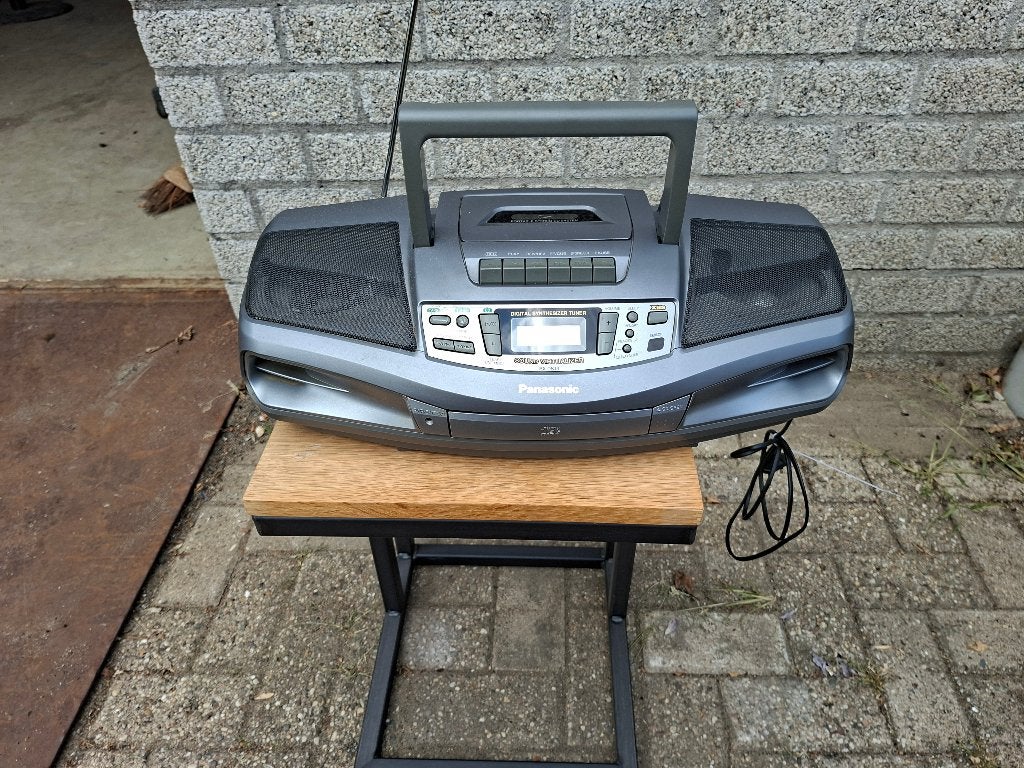 vintage radio cd en cassettedeck panasonic, Ophalen of Verzenden, Zo goed als nieuw