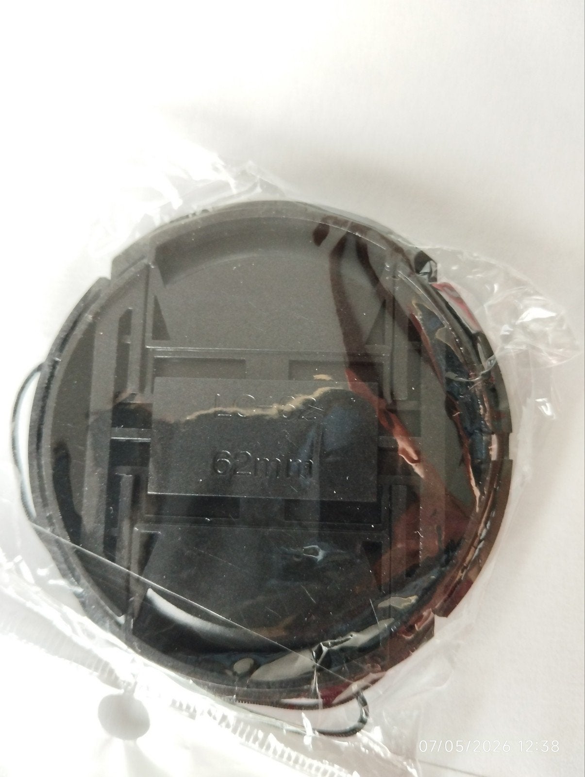 Nieuwe 62mm lensdop met koord, Audio, Tv en Foto, Fotografie | Lenzen en Objectieven, Overige merken, Nieuw, Ophalen of Verzenden