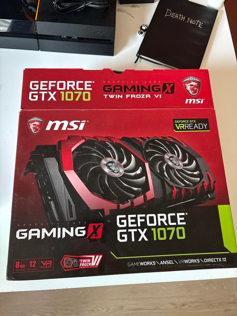 MSI GeForce GTX 1070 Gaming X 8GB Videokaart, Computers en Software, Videokaarten, PCI-Express 3, HDMI, Ophalen of Verzenden, Nvidia