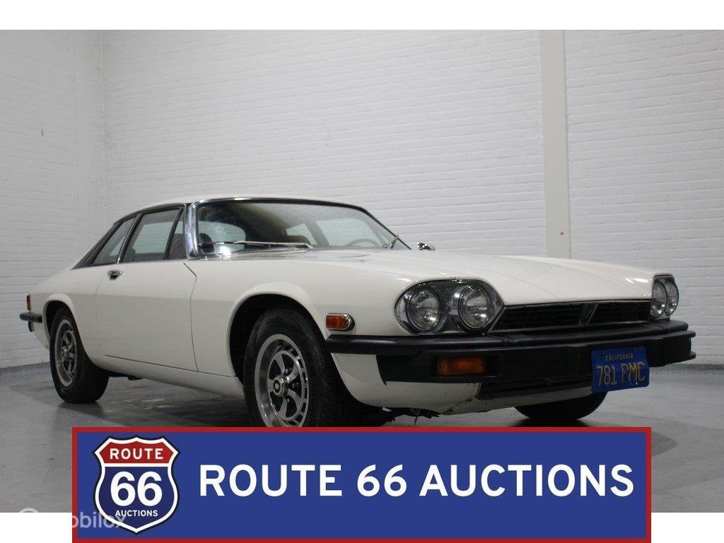 Jaguar XJS V12 | 1976 | Route 66 Auctions, Auto's, Oldtimers, Overige carrosserieën, Zwart, Bedrijf, Handgeschakeld