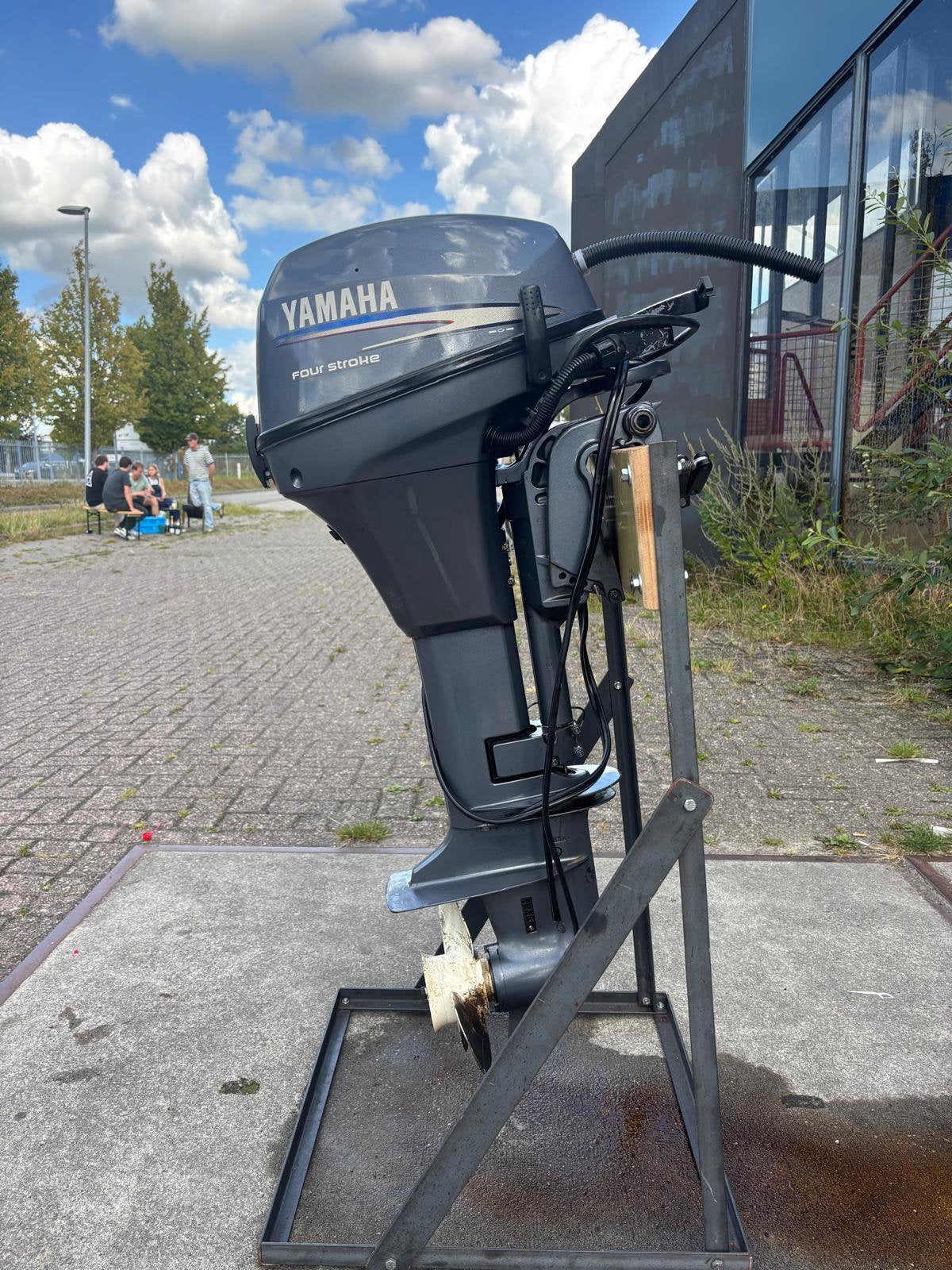 Yamaha 9.9 pk langstaart elektrische start, Ophalen, 10 tot 30 pk, Gebruikt, Met afstandsbediening