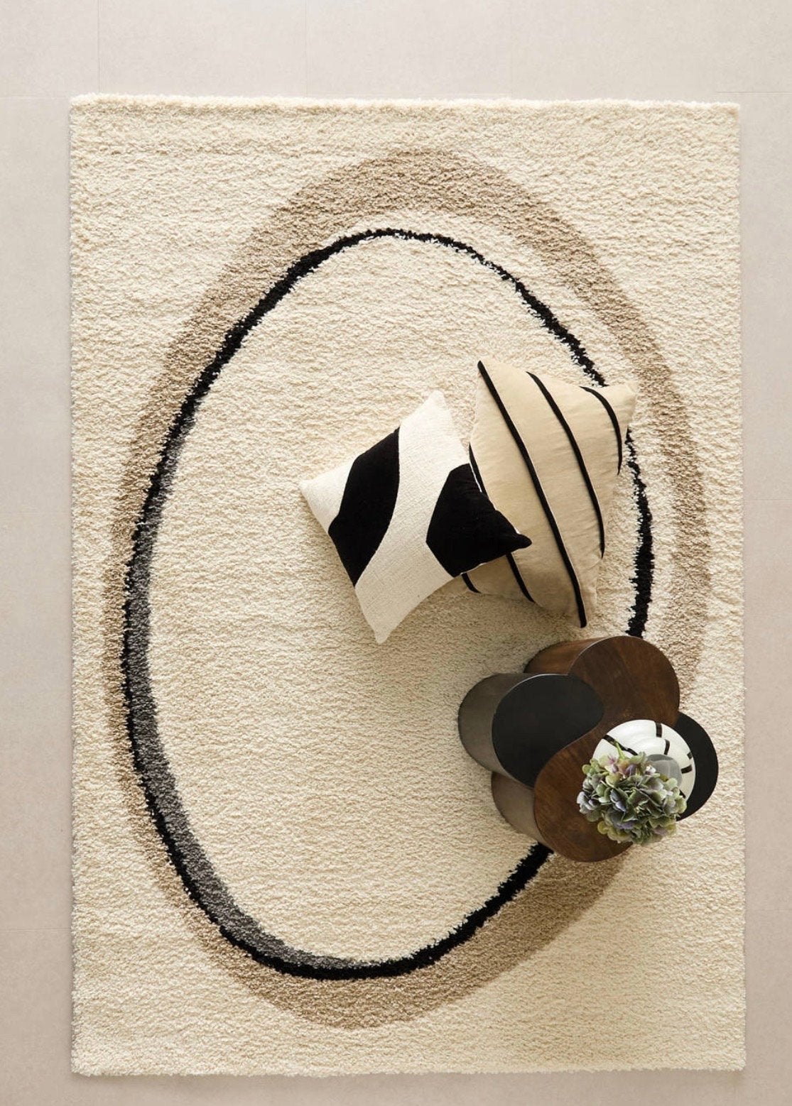 NOUS Vloerkleed 230 x 160 cm - Modern Design, Ophalen, Gebruikt, Beige, 150 tot 200 cm