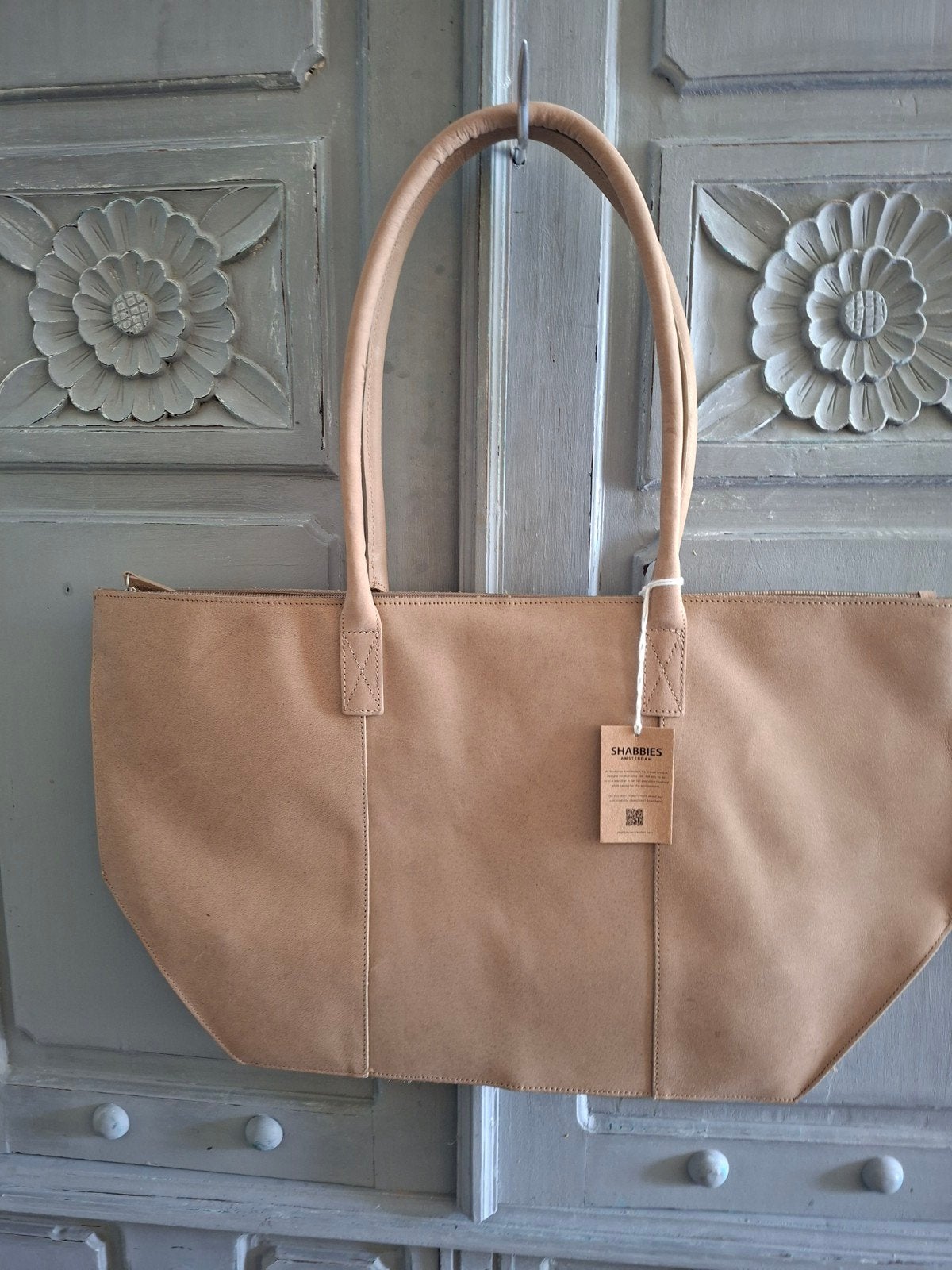 Shabbies Amsterdam Shopper, Sieraden, Tassen en Uiterlijk, Tassen | Damestassen, Ophalen of Verzenden, Nieuw, Beige, Shopper