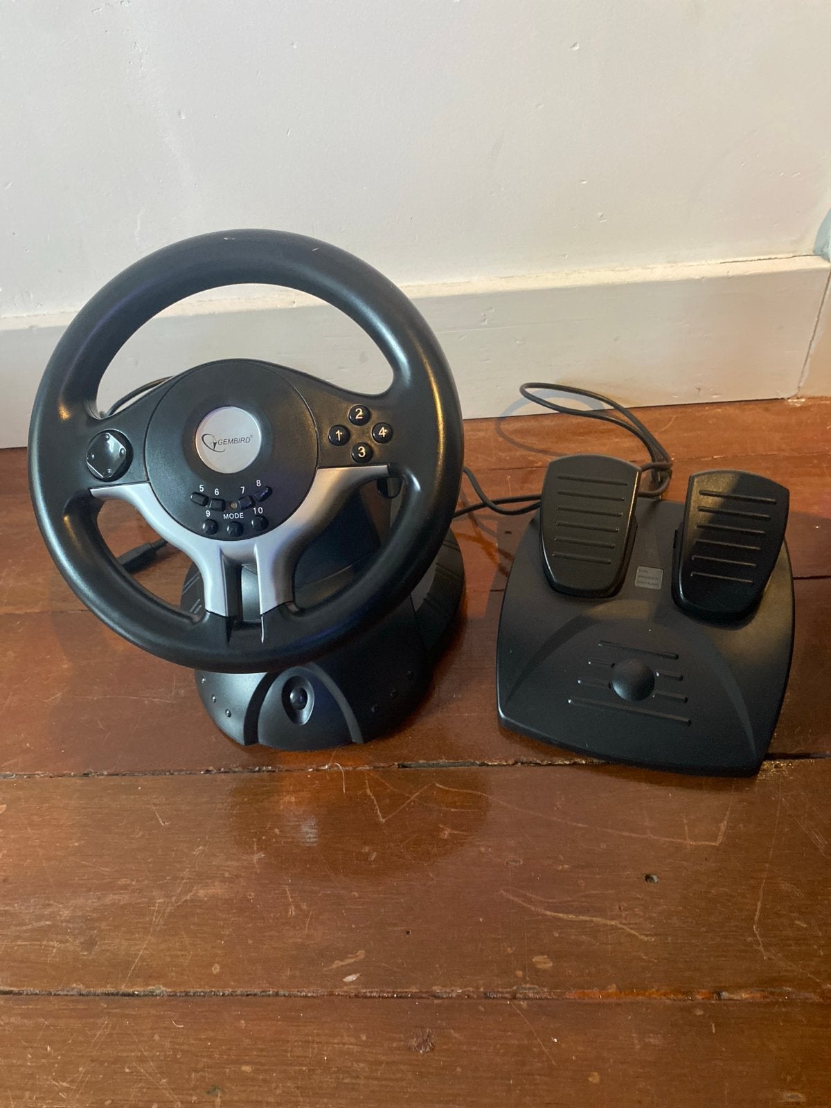 Gembird USB Racestuur met Pedalen, Racestuur, Gebruikt, Direct drive, PC