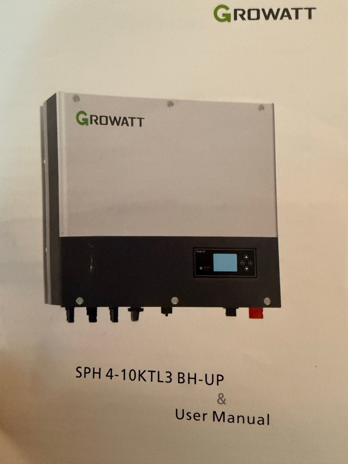 Growatt SPH 10KTL3 BH-UP Hybride Omvormer, Ophalen of Verzenden, Nieuw, Overige typen, 200 wattpiek of meer