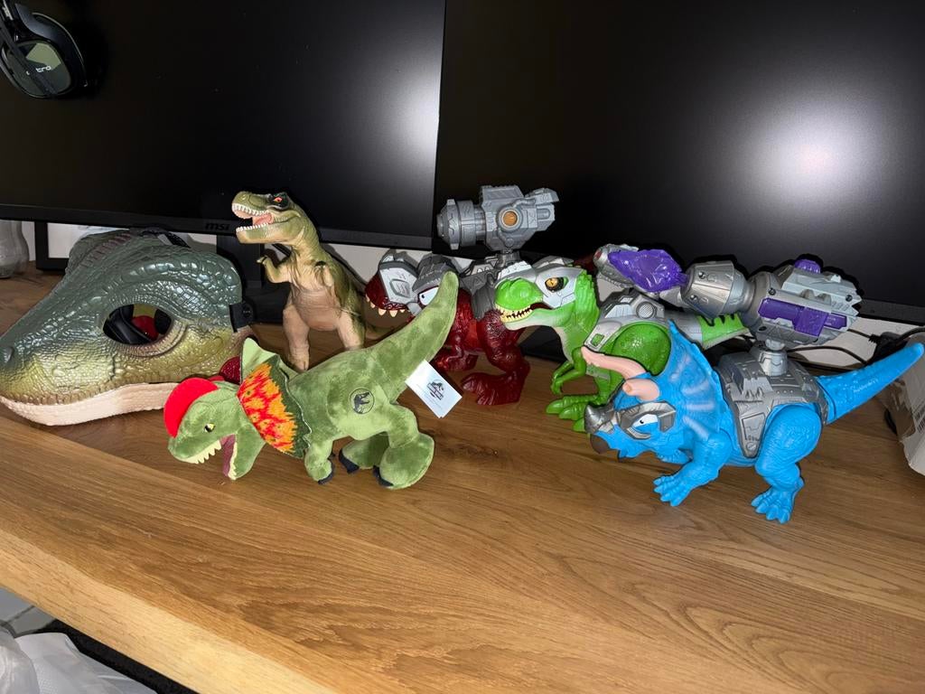 Schiet dinos  en masker met geluid, Ophalen of Verzenden, Zo goed als nieuw