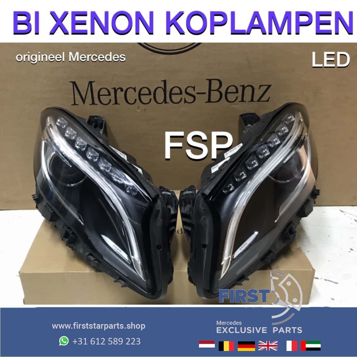 W156 GLA LED BI-XENON KOPLAMPEN SET LINKS RECHTS ORIGINEEL P, Gebruikt, -, Ophalen of Verzenden, -