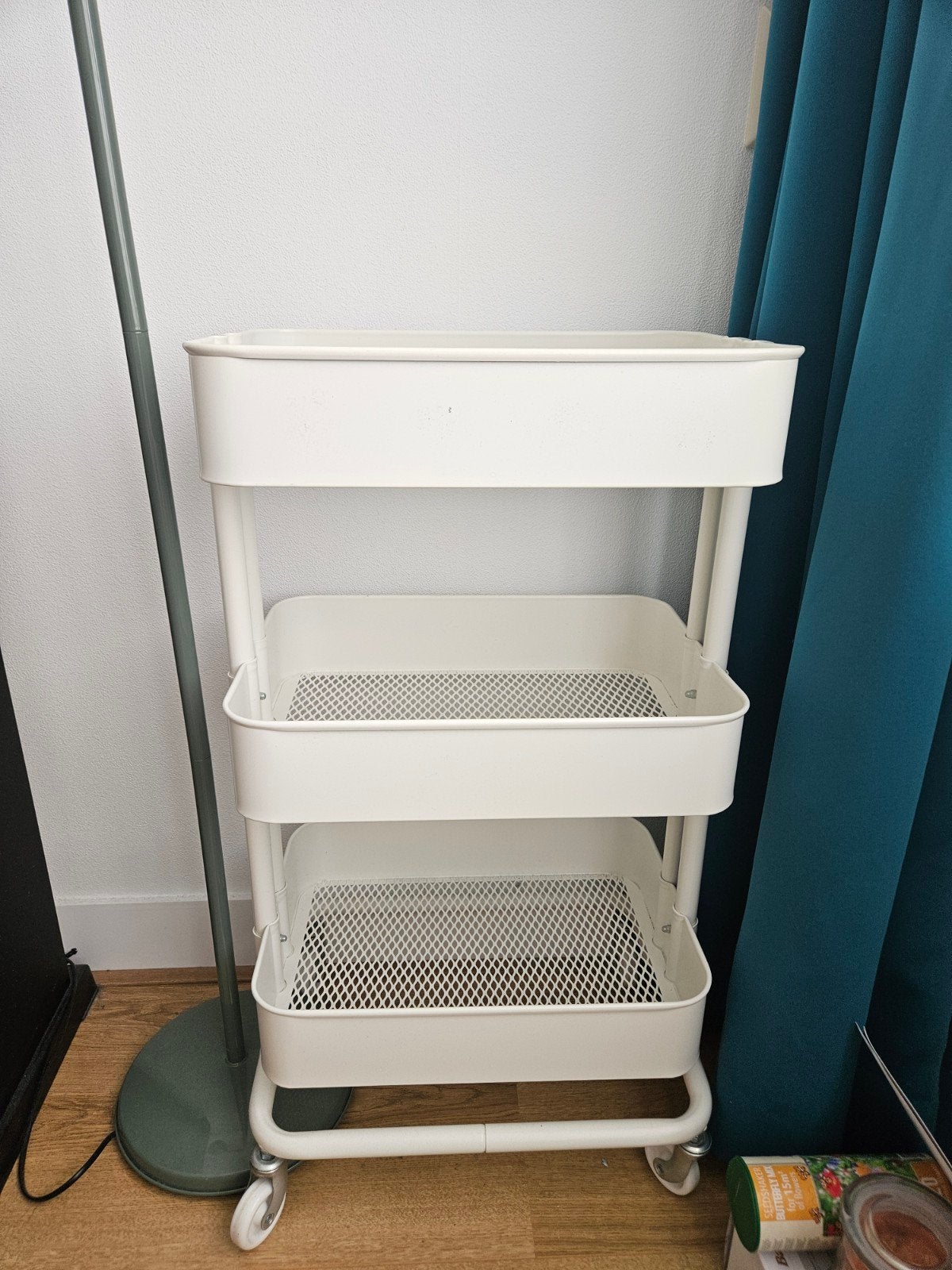 Ikea trolley rolkastje wit, Ophalen, Gebruikt