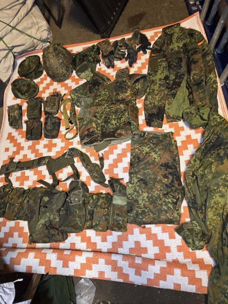 Flecktarn set, Ophalen, Landmacht, Duitsland, Kleding of Schoenen