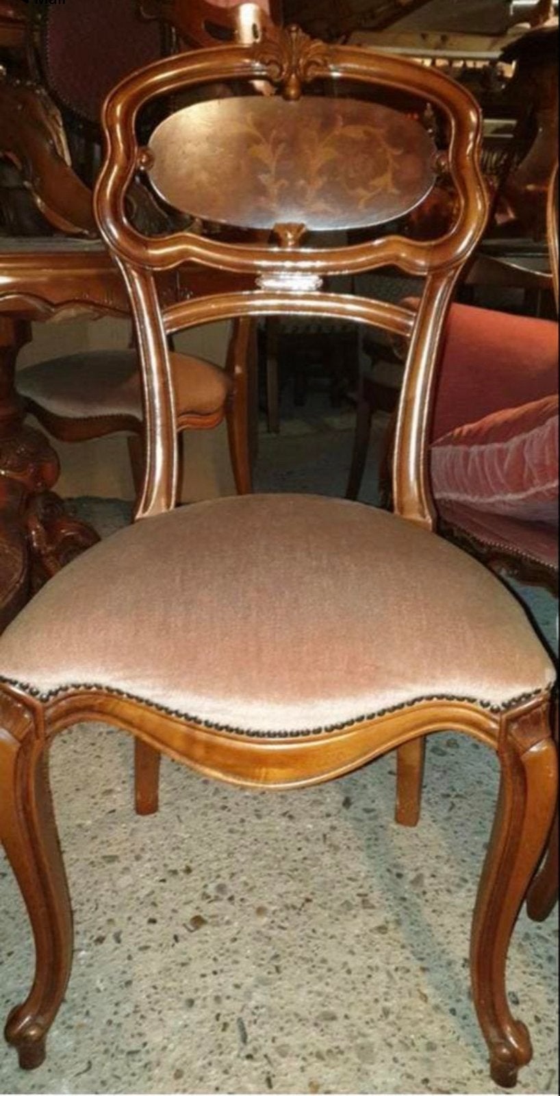 4 Barok Eetkamerstoelen MAGAZIJN OPRUIMING, Ophalen