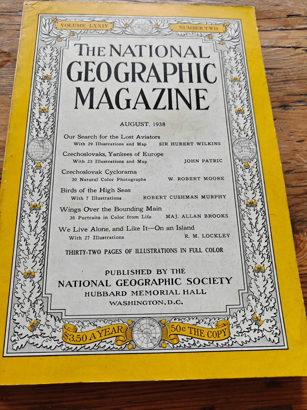 National Geographic Augustus 1938, Ophalen of Verzenden, Gelezen, Overige typen
