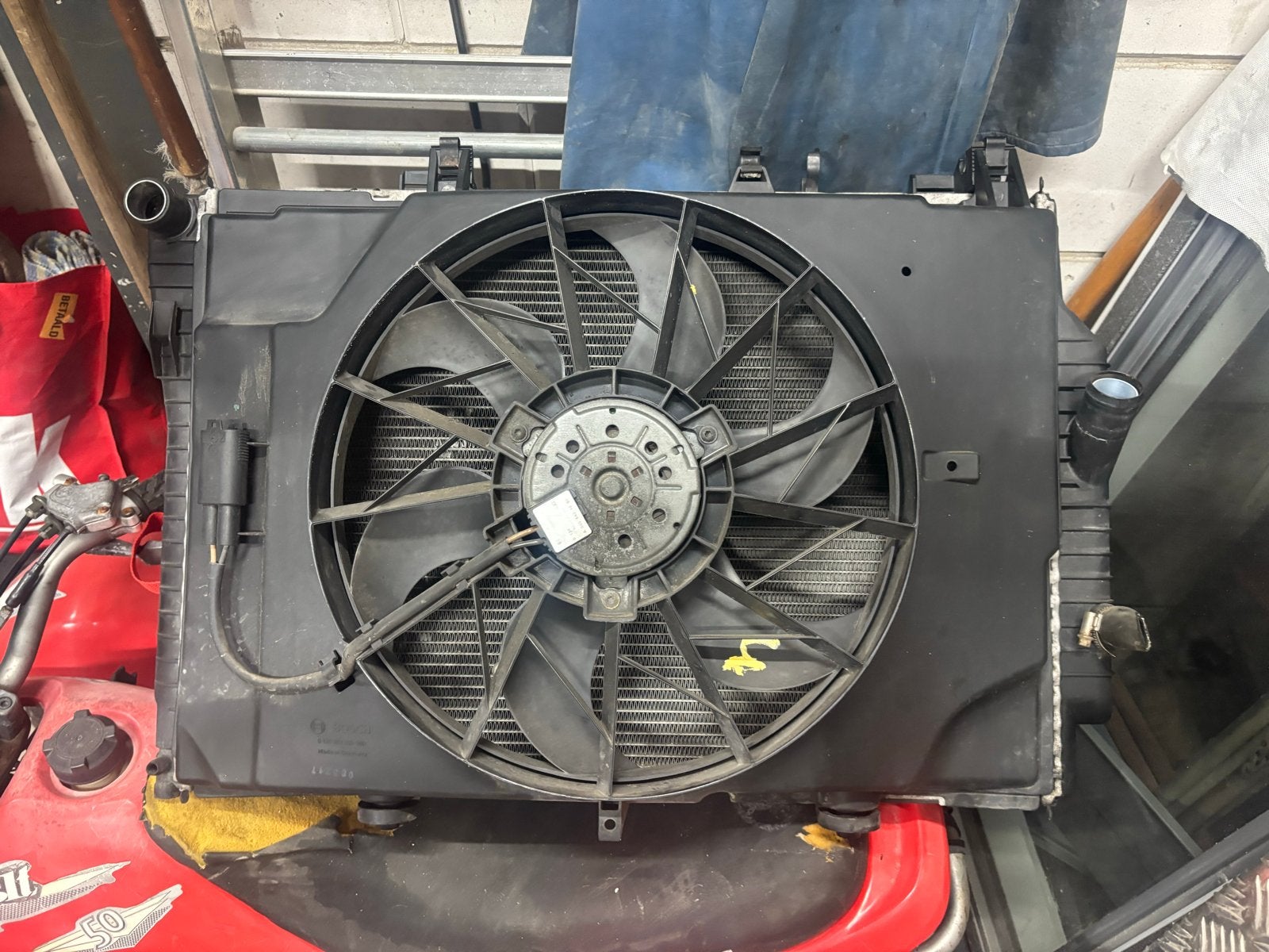 Radiateur Mercedes CLK compleet met ventilator, Ophalen, Gebruikt, Mercedes-Benz
