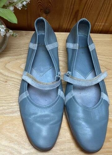 Clarks schoenen maat 38, Blauw, Instappers, Ophalen of Verzenden, Zo goed als nieuw