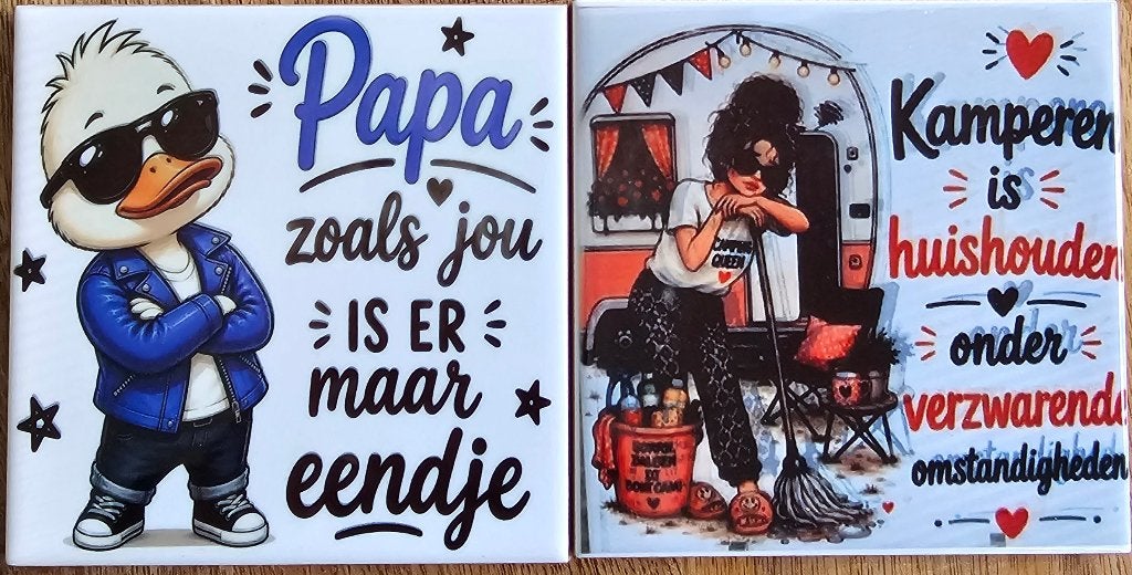 Tegeltjes, Steen/keramiek, Nieuw, Ophalen of Verzenden, 10 cm