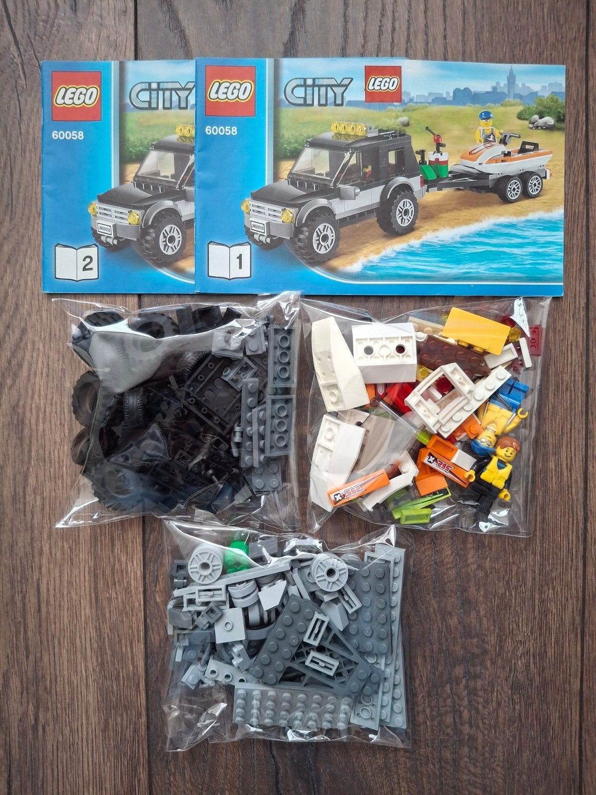 Lego City 60058 SUV met Waterscooters, Ophalen of Verzenden, Zo goed als nieuw