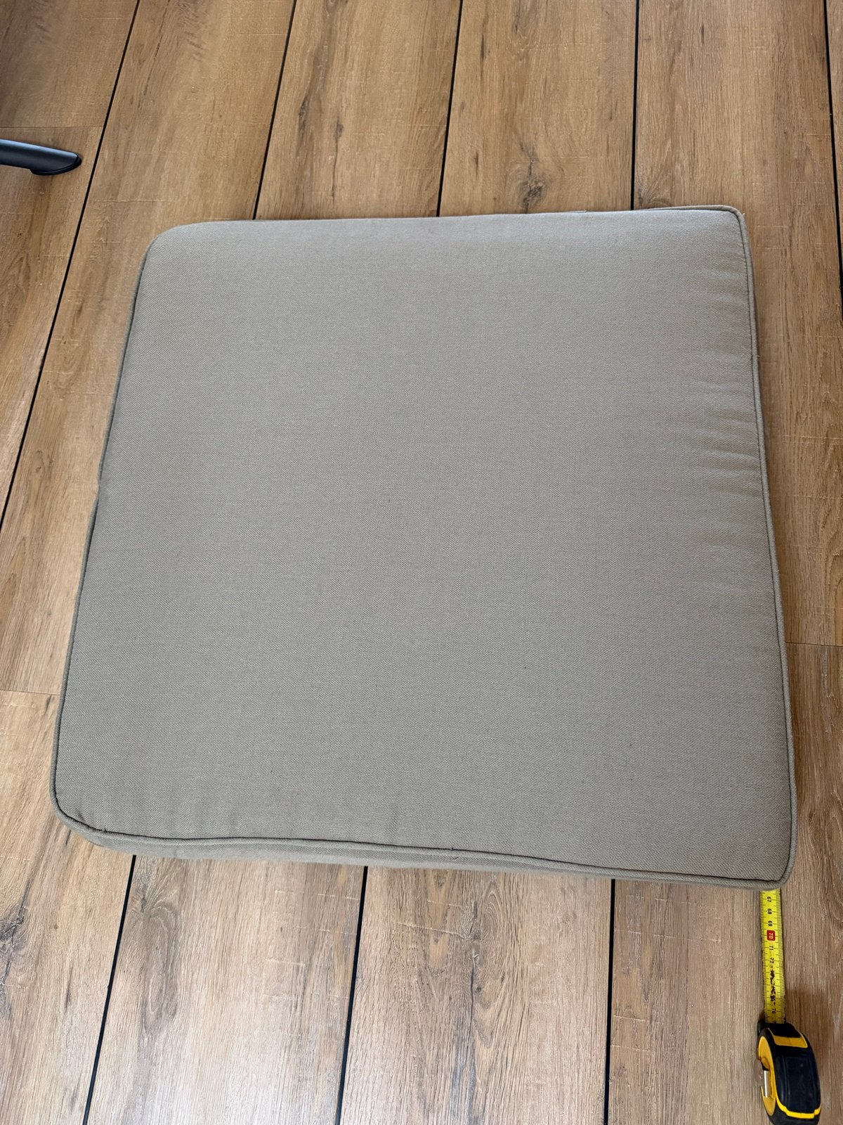 Zitkussen beige,6x 65 x 65 x 10 cm, zo goed als nieuw, Ophalen, Overige merken, Beige, Vierkant