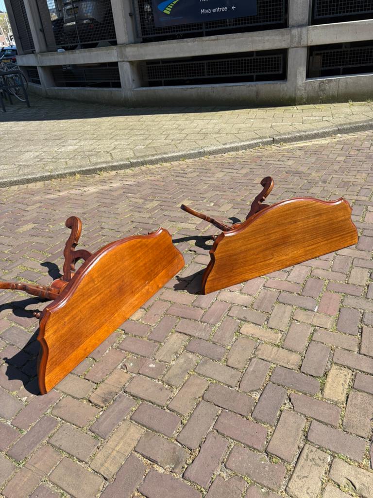 Twee Antieke Sidetable Haltafels Muurtafels Gangtafels, Gebruikt, 100 tot 150 cm, Overige vormen, 25 tot 50 cm