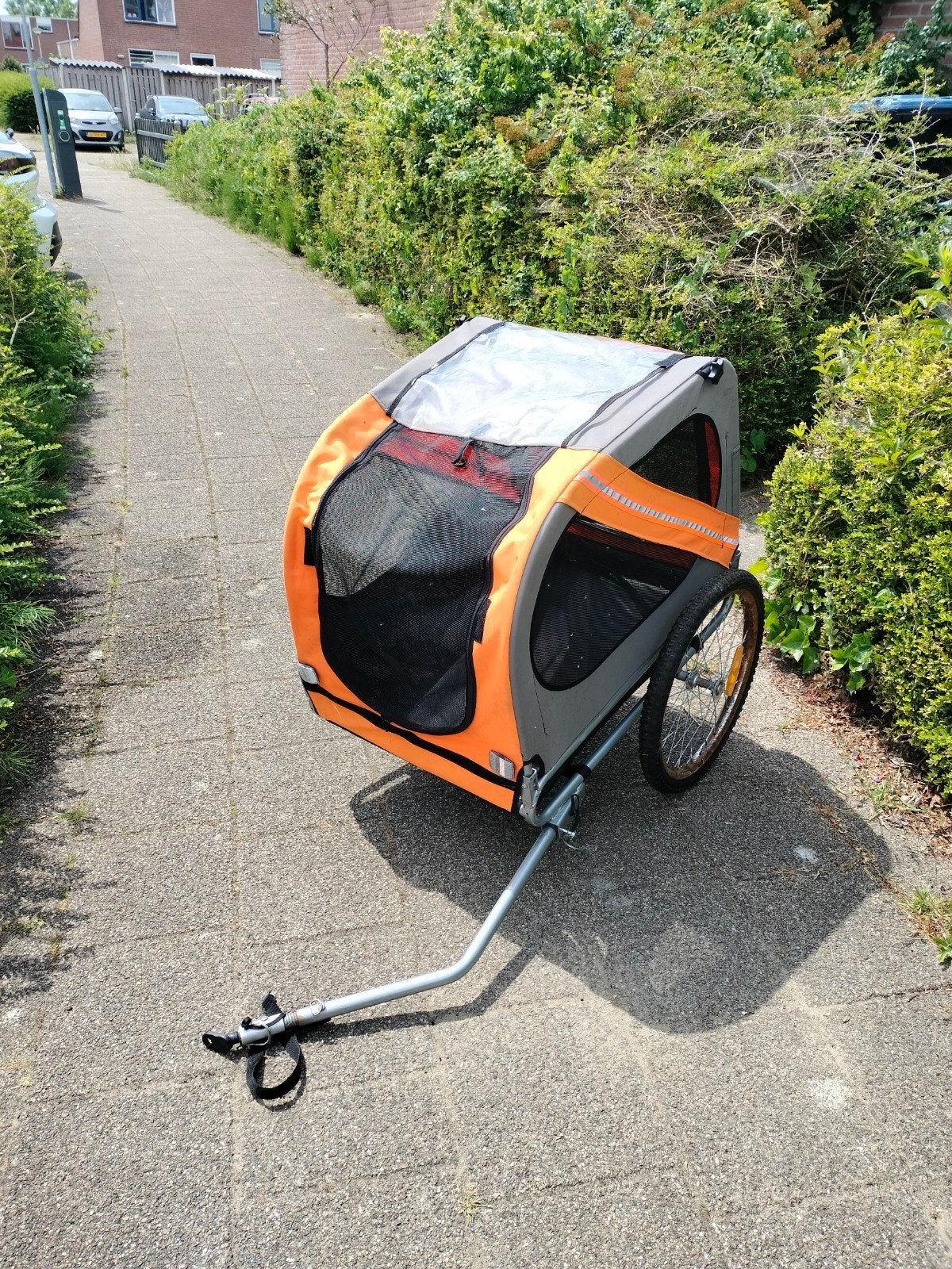 Honden fietskar, Ophalen, Gebruikt, Hondenkar