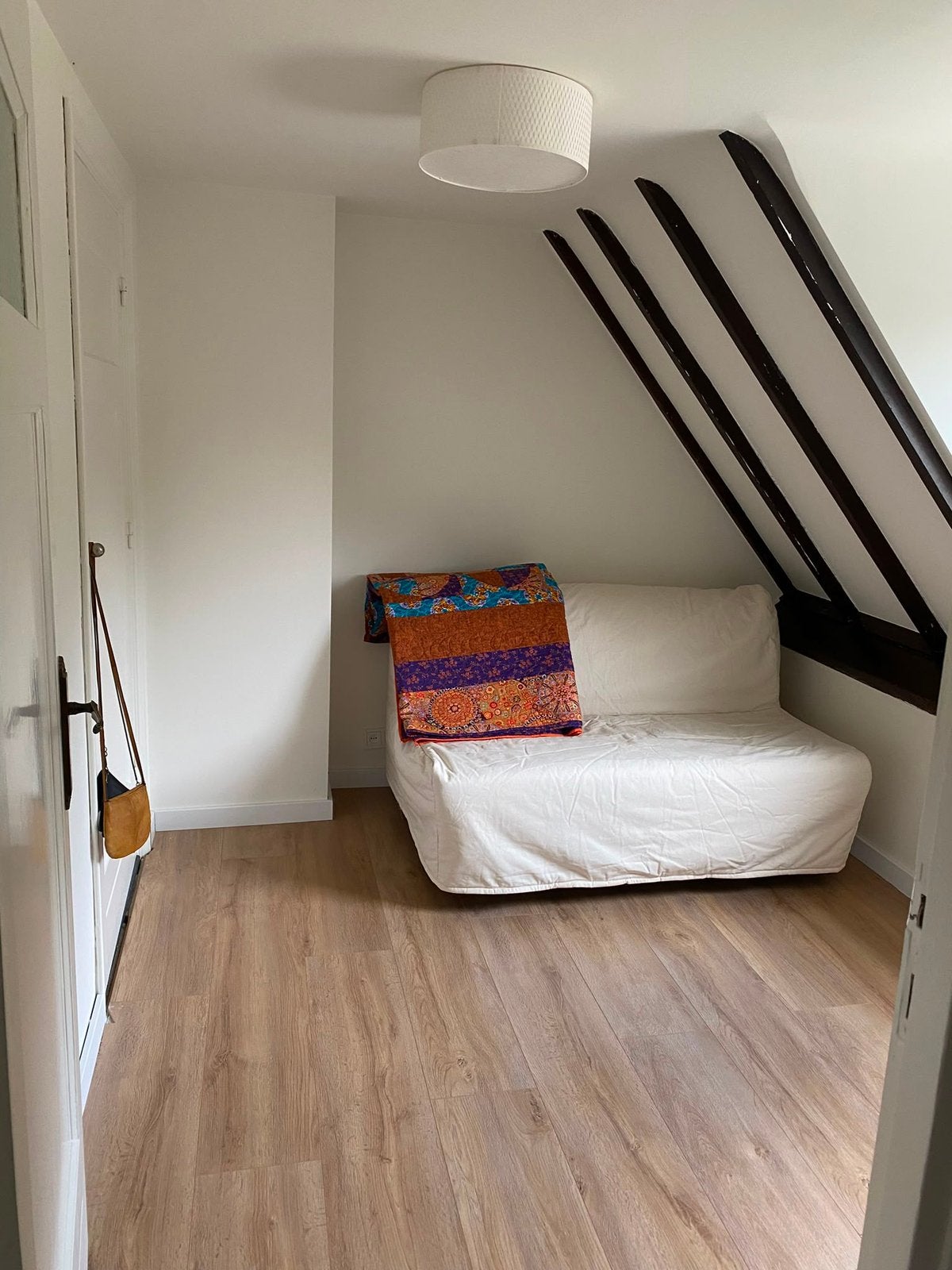 Slaapbank Ransta IKEA, Ophalen, Gebruikt, Beige, Tweepersoons