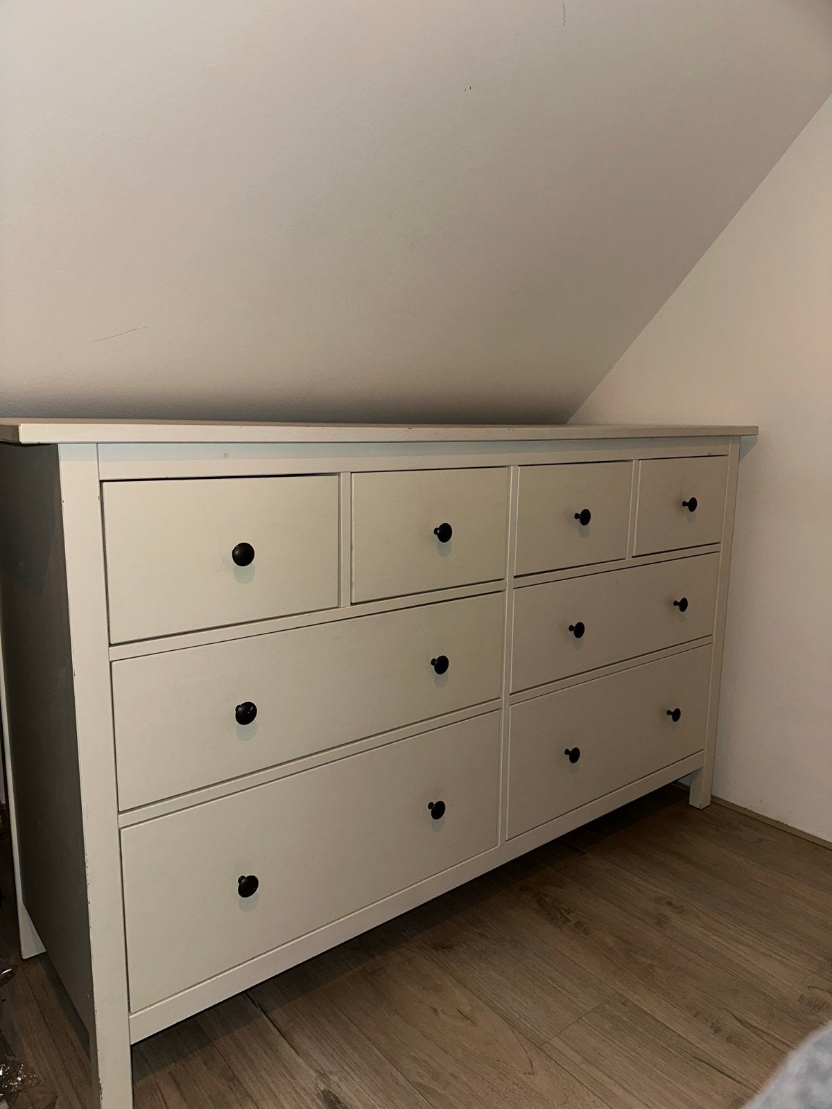 IKEA Hemnes ladekast met 8 lades - wit gebeitst, Huis en Inrichting, Ophalen, Gebruikt, 5 laden of meer, 100 tot 150 cm