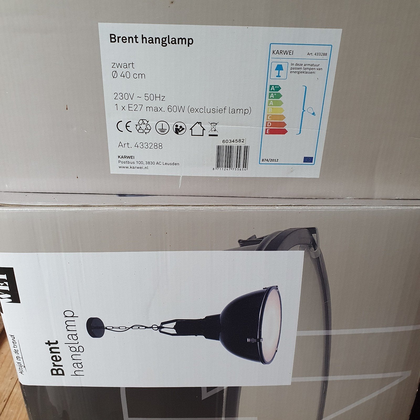 Industriële hanglamp brent, Huis en Inrichting, Lampen | Hanglampen, Ophalen, Minder dan 50 cm