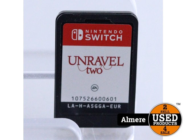 Nintendo Switch Game: Unravel Two | Losse cassette, Nintendo, Zo goed als nieuw, Support@nintendo.com, 11-1 Hokotate-cho, Kamitoba, Minami-ku
Kyoto 601-8501
Japan
