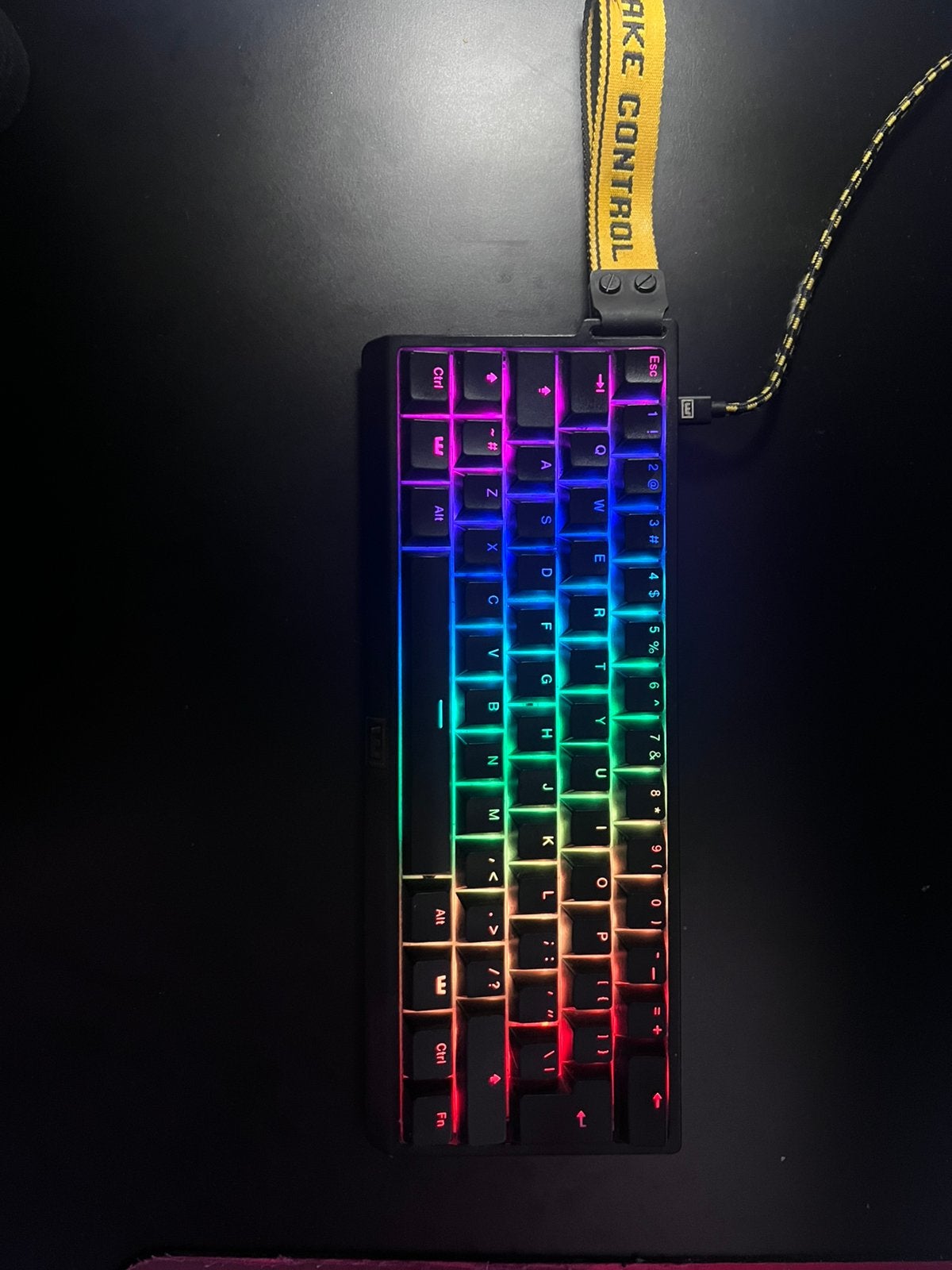 Wooting 60he gaming keyboard incl accessoires, Ophalen of Verzenden, Zo goed als nieuw, Gaming toetsenbord