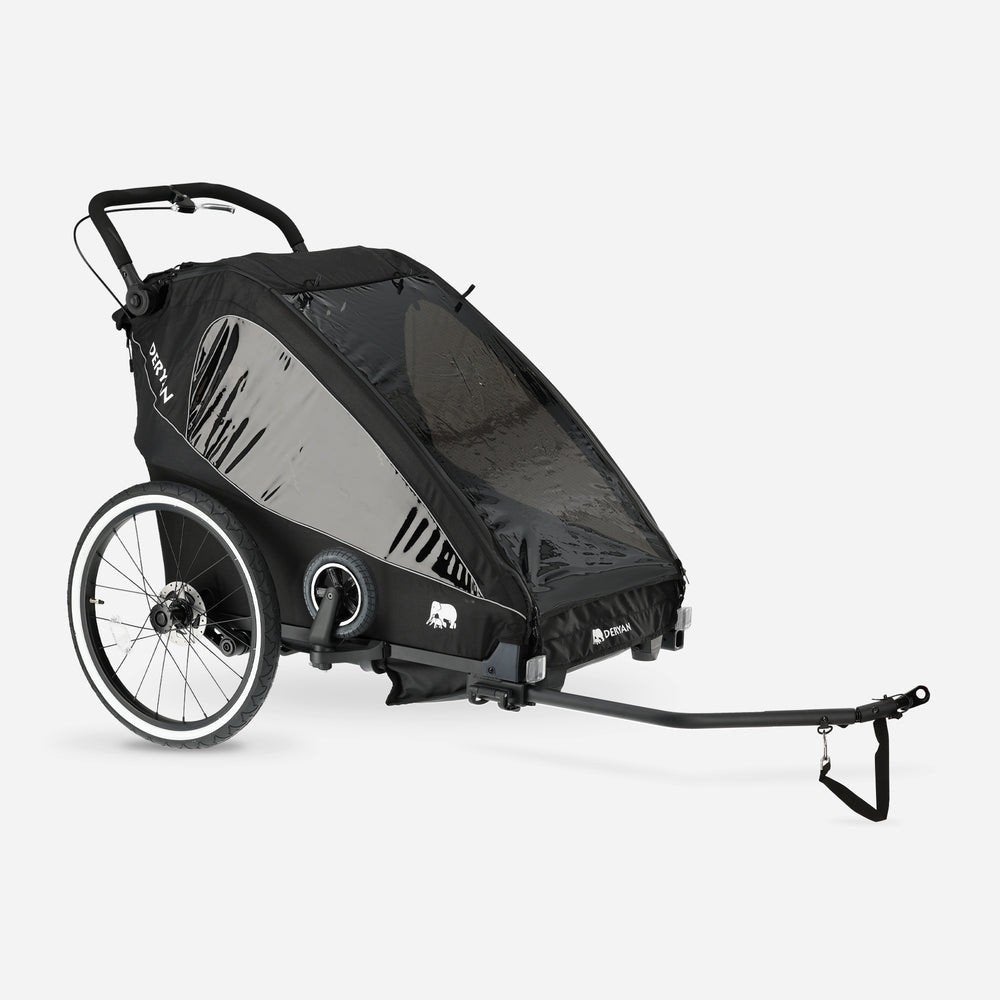 DERYAN Fietskar v2 3-in-1: Fietskar, Hardloop- & Kinderwagen, Ophalen, Nieuw, Kinderkar