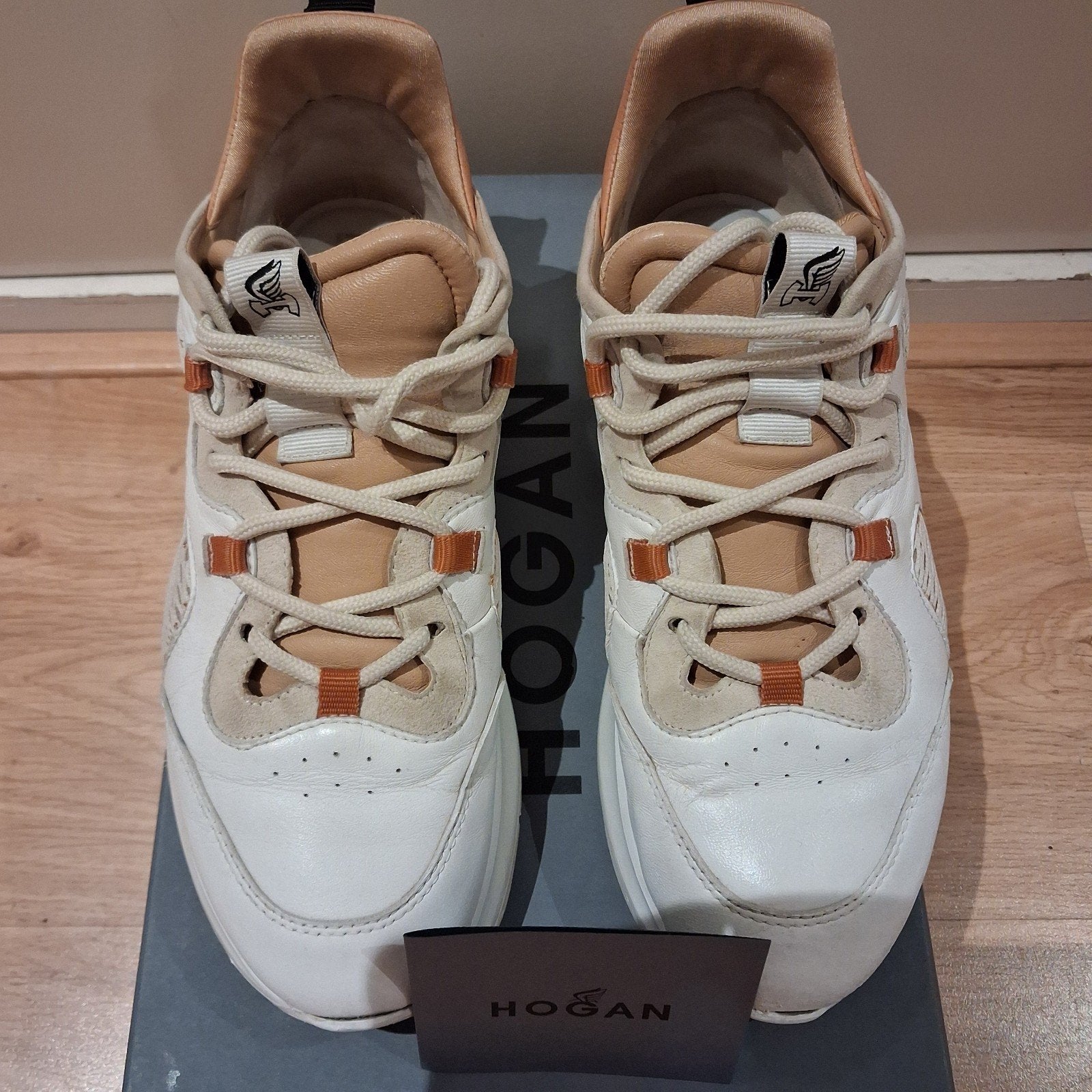 Hogan Dames Sneakers - Wit/Beige, Maat 38, Wit, Ophalen of Verzenden, Sneakers of Gympen, Hogan