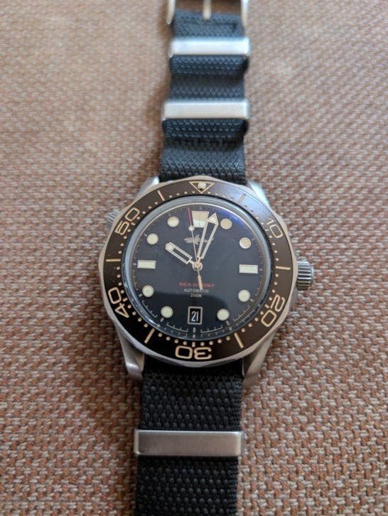 Heimdallr Sharkey Sea Ghost horloge nieuw, Overige merken, Staal, Polshorloge, Overige materialen