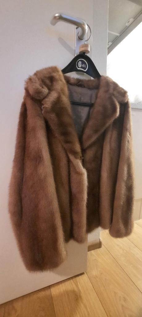 Nerts dames bontjasje, kort model met kraag, topkwaliteit!, Kleding | Dames, Jassen | Winter, Bruin, Ophalen of Verzenden, Zo goed als nieuw