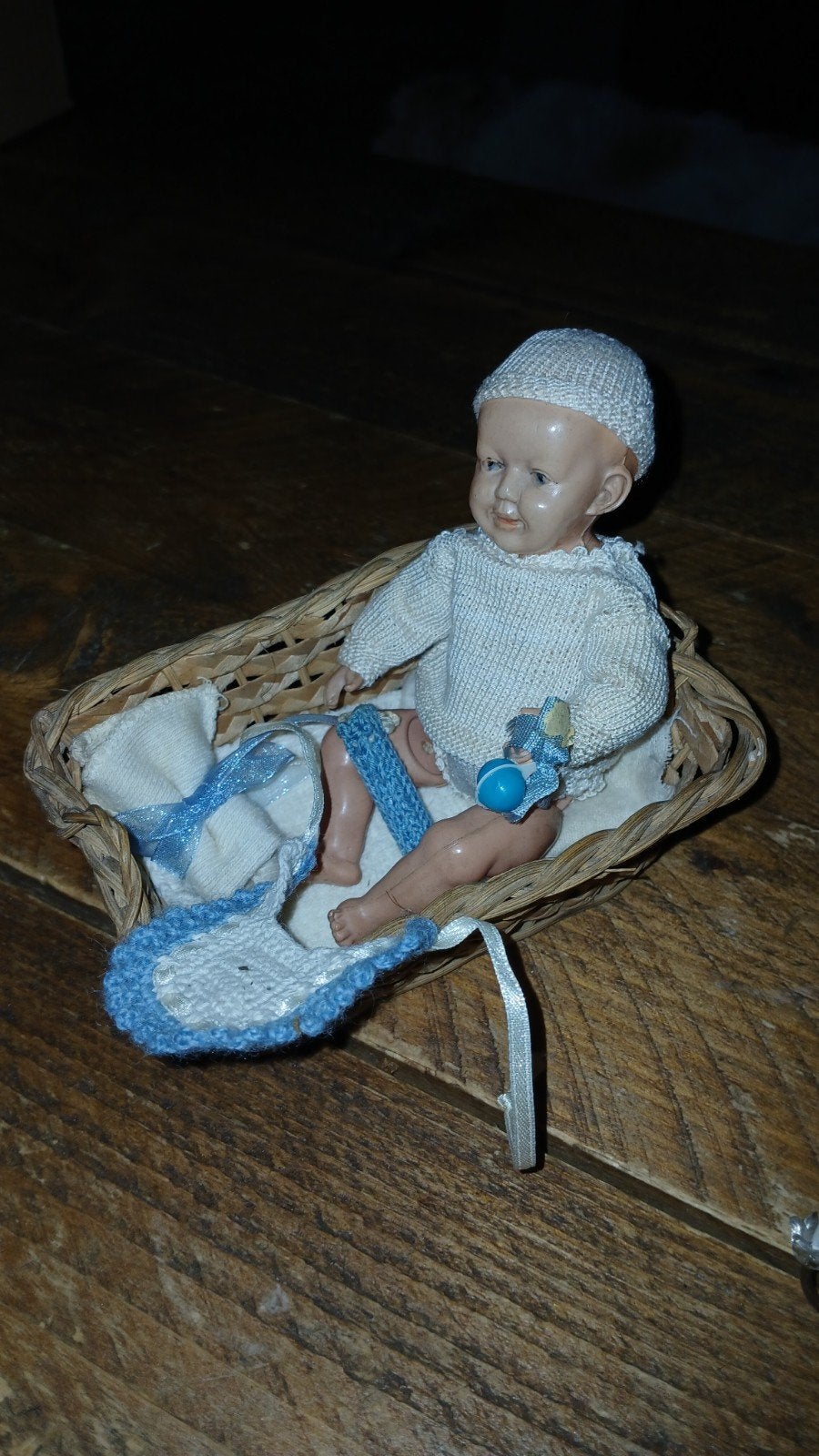 France celluloid knul in luiermand, Ophalen of Verzenden