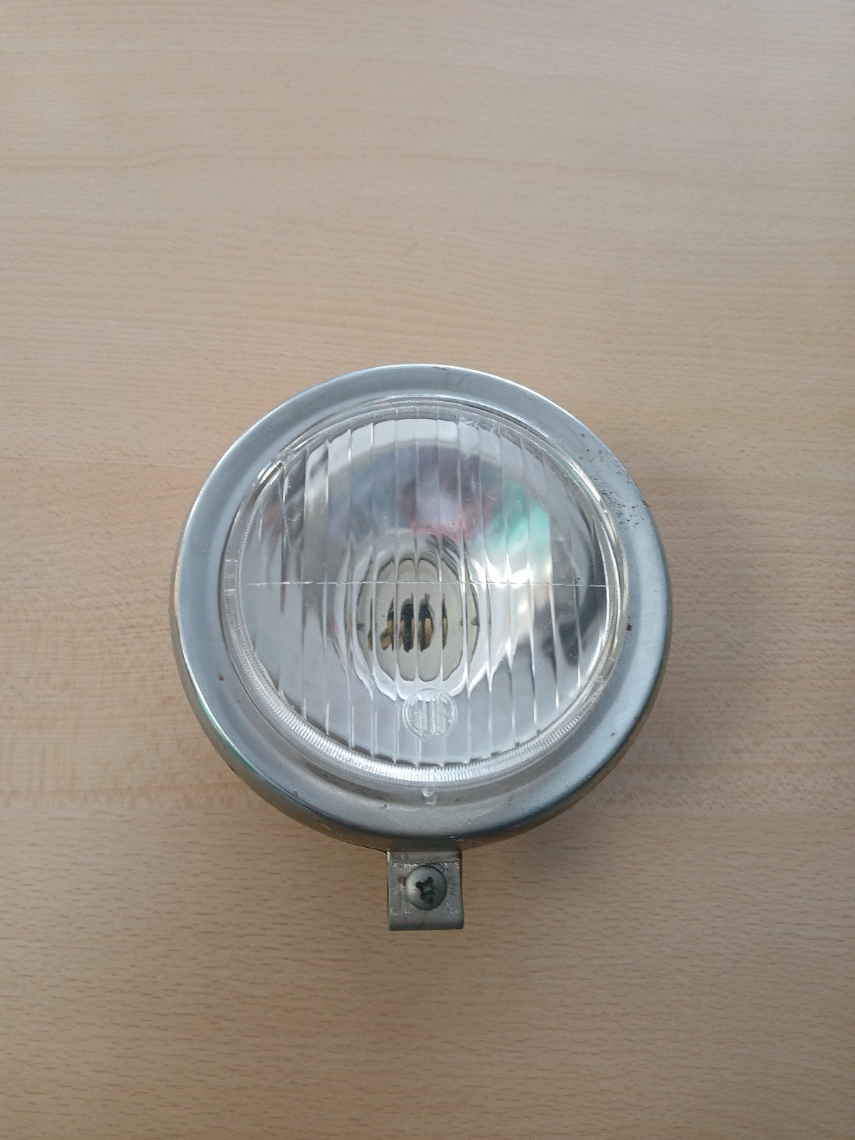 Vintage  Tomos  bromfiets voorlicht - Dynamo - Zilver/Zwart, Fietsen en Brommers, Ophalen of Verzenden, Gebruikt, Dynamo, Voorlicht