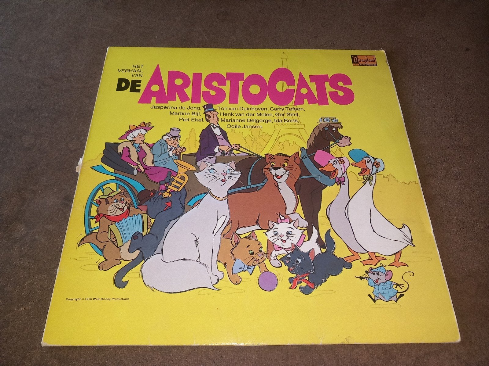 Het Verhaal van De Aristocats - Disney LP, Cd's en Dvd's, Ophalen of Verzenden, Gebruikt, Verhaal of Sprookje, 6 tot 9 jaar