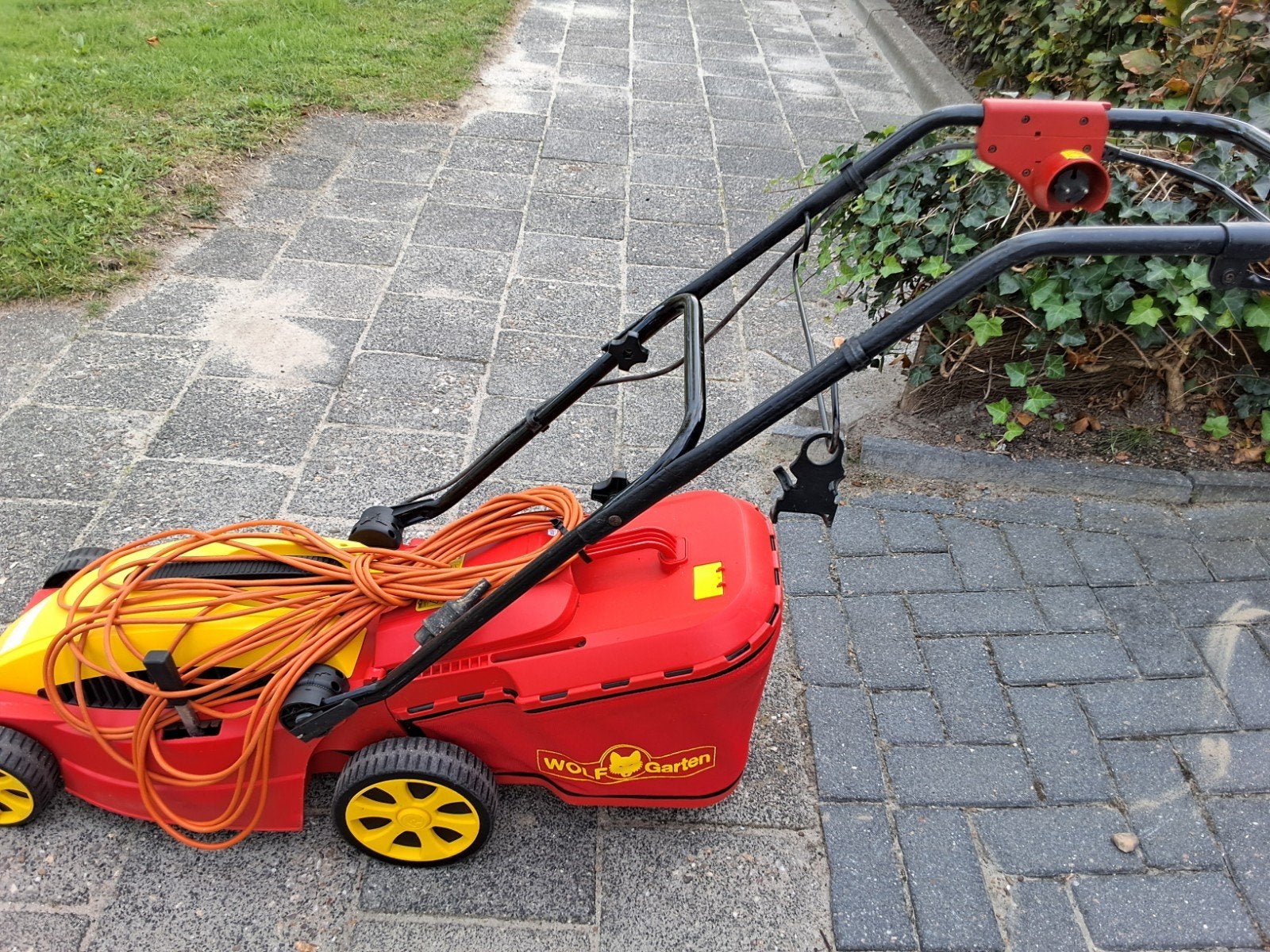 Wolf-Garten Ambition 34 E Elektrische Grasmaaier, Cirkelmaaier, Gebruikt, Elektrische grasmaaier, Ophalen of Verzenden