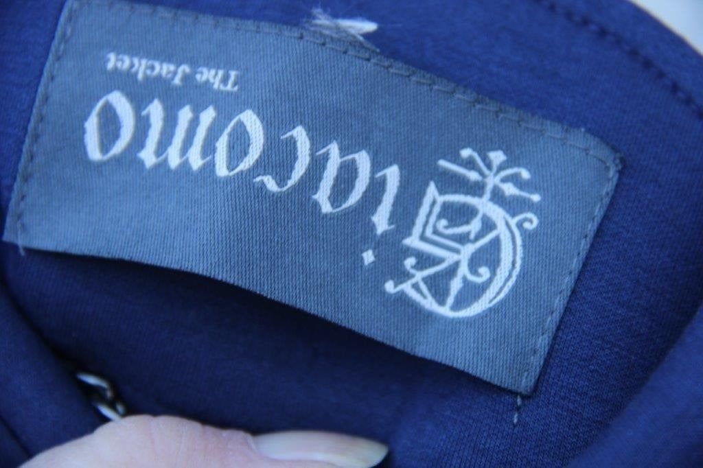 Jas donkerblauw Giacomo mt L Vaste prijs, Blauw, Maat 42/44 (L), Ophalen of Verzenden, Zo goed als nieuw