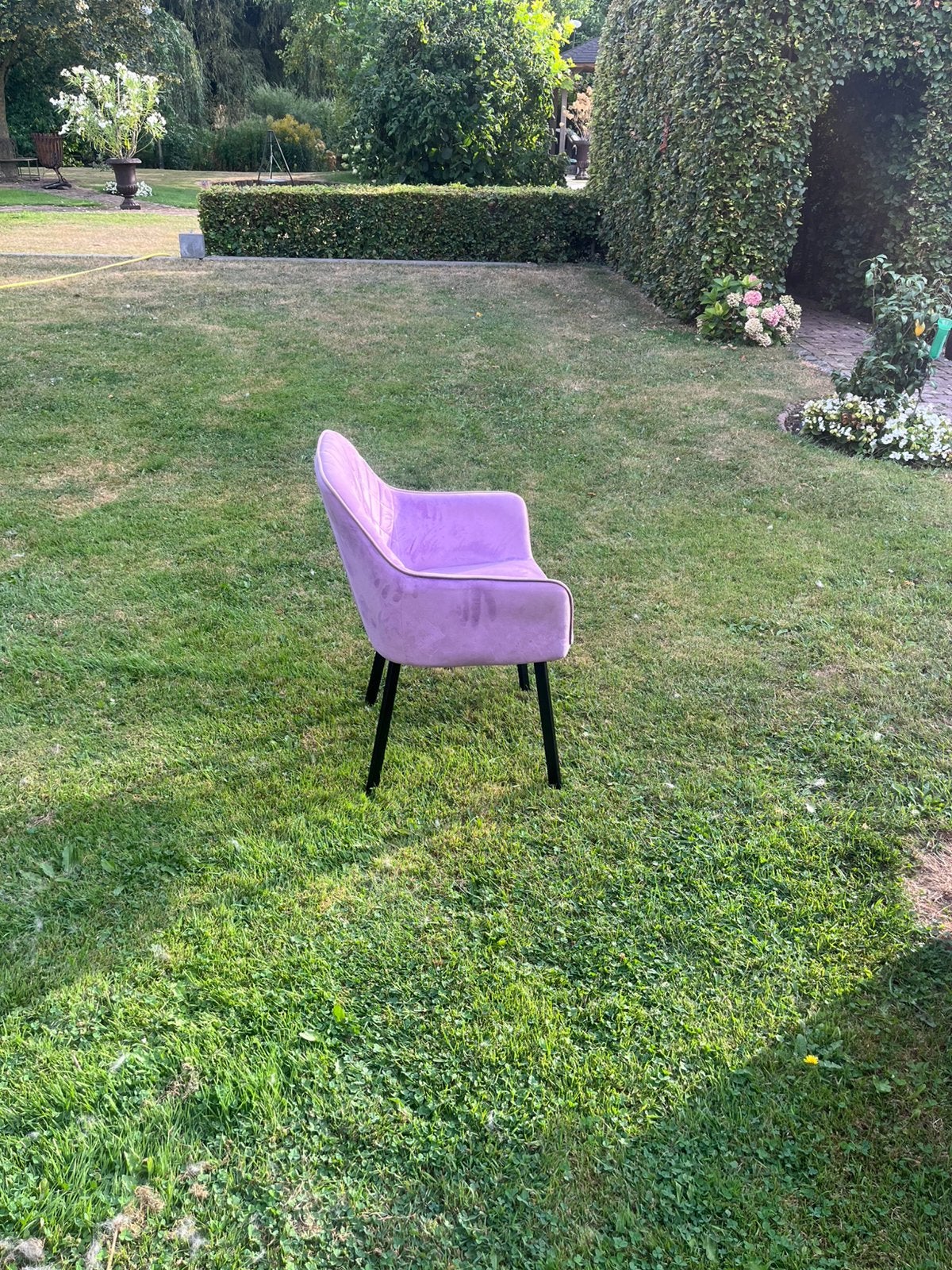 Eetkamerstoel Yurgan paars 8 stuks, Ophalen of Verzenden, Gebruikt, Overige kleuren, Vijf, Zes of meer stoelen
