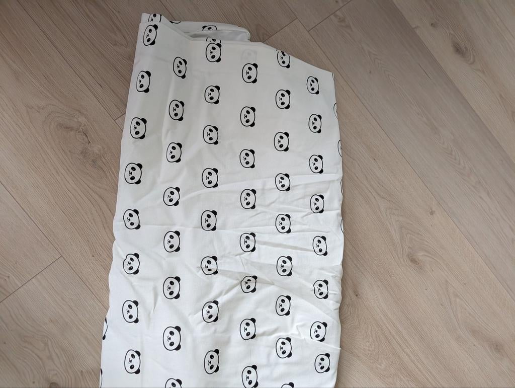 2x Verduisterend Gordijn Panda - 105x180 cm, 100 tot 150 cm, Wit, Ophalen of Verzenden, Zo goed als nieuw