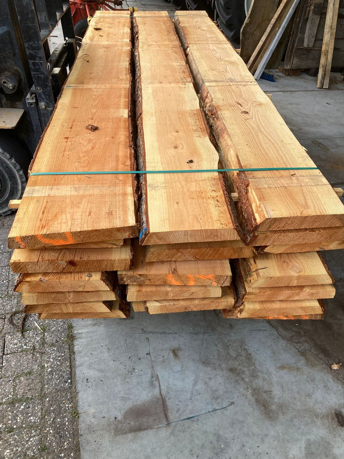 Dikke Douglas planken schaaldelen Boomstamplanken, Ophalen of Verzenden, Nieuw, 250 cm of meer, Planken