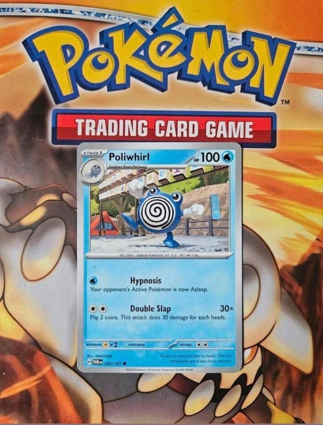 Poliwhirl 042/167 Twilight masquerade set pokemon kaart nm, Ophalen of Verzenden, Zo goed als nieuw, Losse kaart