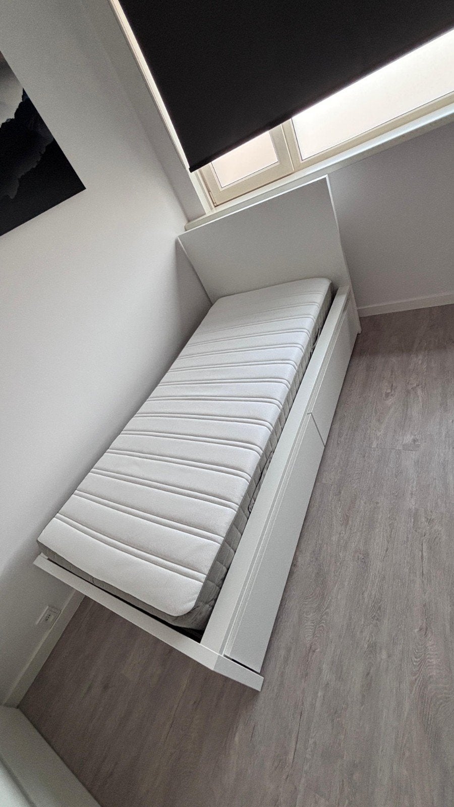 In zeer goede staat: IKEA Malm bed wit 90x200 met lades, Ophalen, 90 cm, Eenpersoons, Wit