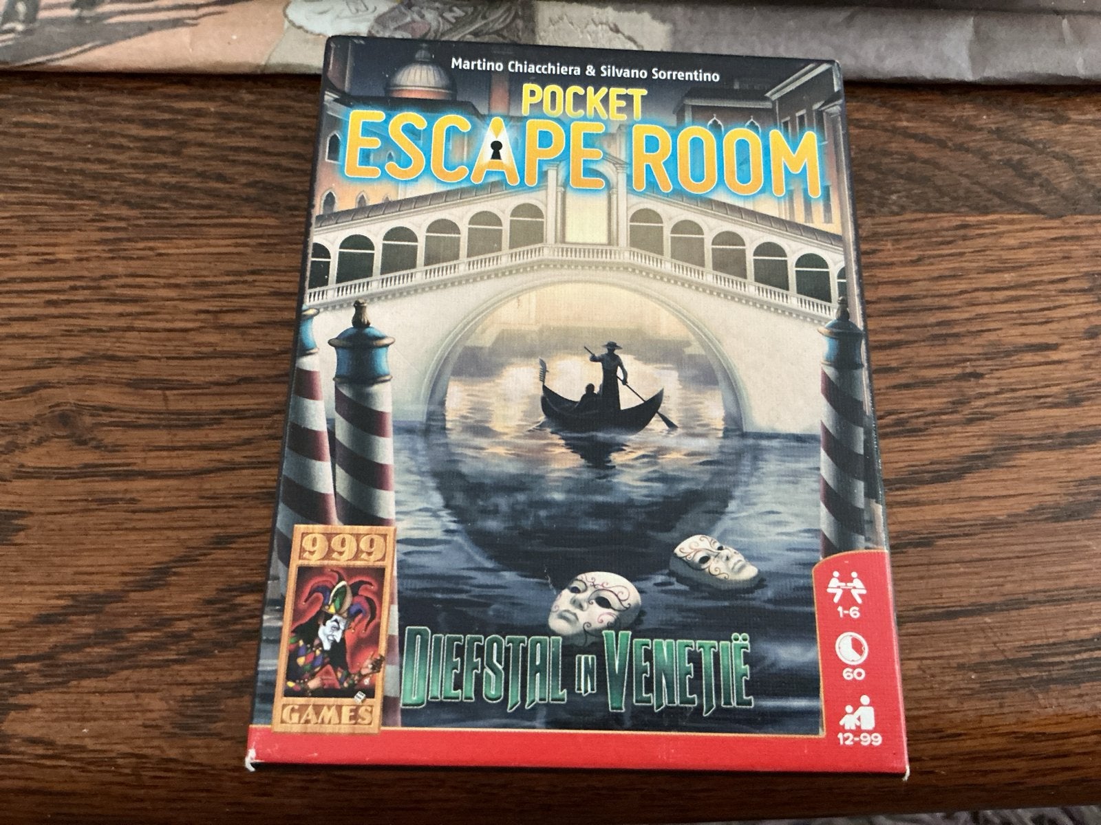 Pocket Escape Room: Diefstal in Venetië, Een of twee spelers, Ophalen of Verzenden, Gebruikt, Reisspel