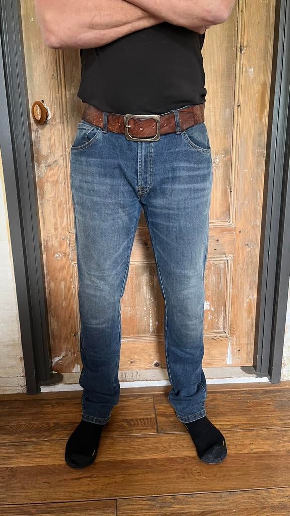 Jeans Rokker, motorbroek, Ophalen of Verzenden, Tweedehands, Broek | textiel