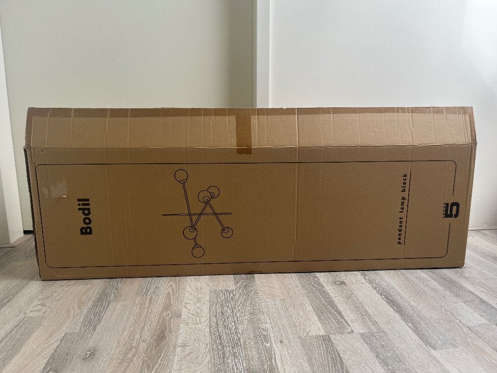 Bodil hanglamp zwart loods 5, Huis en Inrichting, Lampen | Hanglampen, Ophalen, Nieuw, E27 (groot), Modern