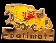 Betonwagen Batimat pin, Verzamelen, Verzenden, Nieuw, Transport, Speldje of Pin