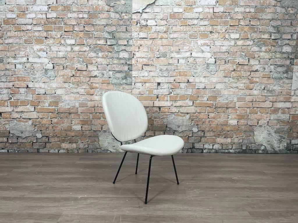Gispen Kembo 301 Easy Chair wit bij TheReSales, Minder dan 75 cm, Ophalen of Verzenden, Zo goed als nieuw, Stof