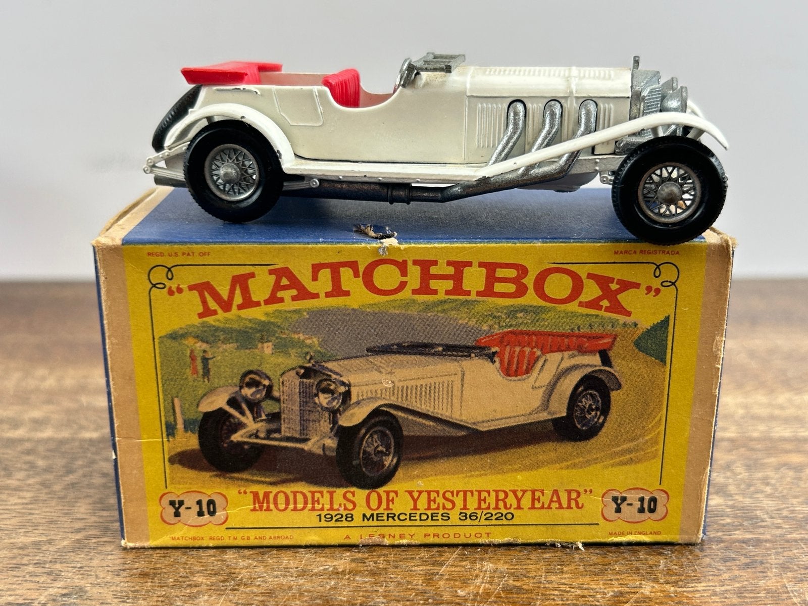 Matchbox Models of Yesteryear Y-10 1928 Mercedes 36/220, Ophalen of Verzenden, Zo goed als nieuw, Auto, Matchbox