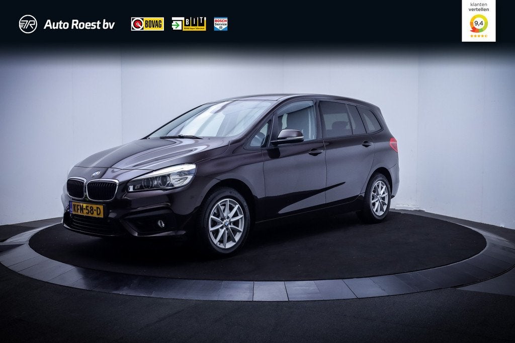 BMW 2 Serie Gran Tourer 218i 7p. Executive FULL LED | NAVI |, Gebruikt, Zwart, 7 stoelen, Origineel Nederlands