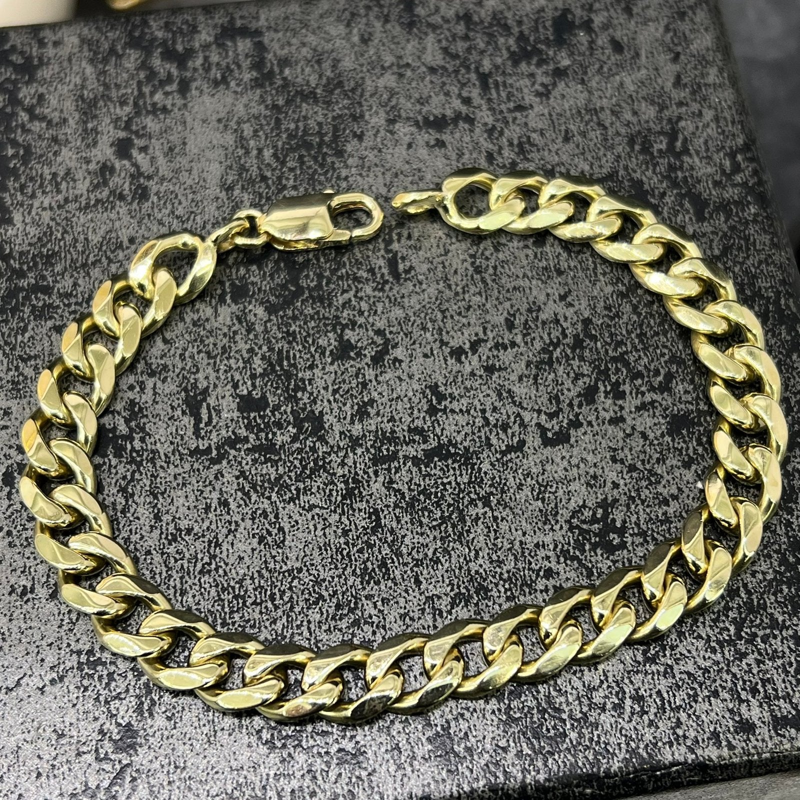 14 karaat gouden armband massief gourmet schakel, Ophalen of Verzenden, Zo goed als nieuw, Goud