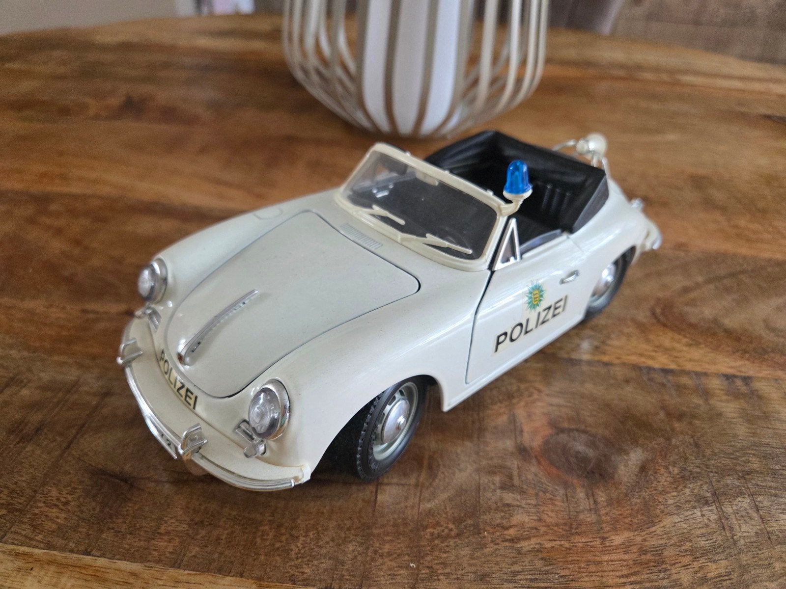 Porsche 356B 1961 bburago Polizei schaal 1:18, Auto, ., Ophalen of Verzenden, Zo goed als nieuw